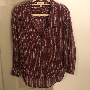 Anthropologie 3/4 Sleeve Button Down